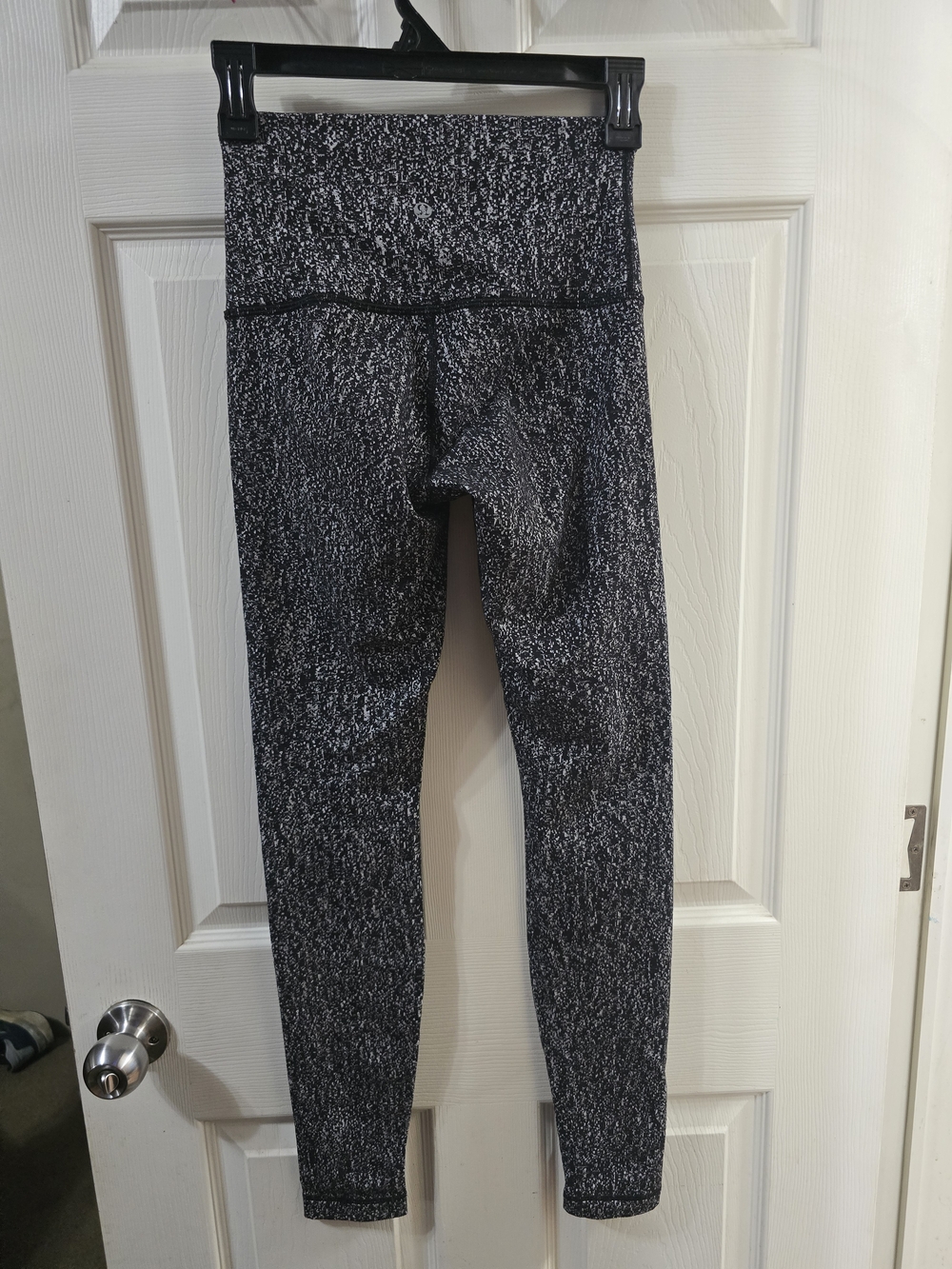 Lululemon Black & White Speckled High-Waist Leggings